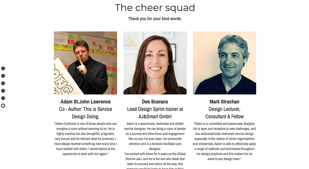 testimonials in a portfolio website testimonials in a portfolio website